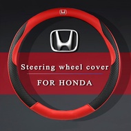Honda พวงมาลัยหนัง Penutup Stereng ไม่มีกลิ่น City Civic FC FD Jazz BRV CRV HRV รถ
