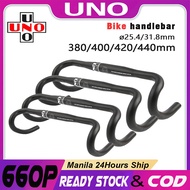 UNO Drop Bar Bike Bent Handlebar 31.8 Ultralight Handle Drop Bar Racing Road Bike 380/400/420/440mm
