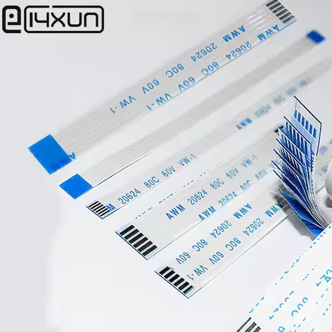EClyxun 1pcs FFC FPC 1.25mm Pitch 400mm 500mm 1000mm Type A B Flexible Flat Cable 8P 10P 14P 16P 20P