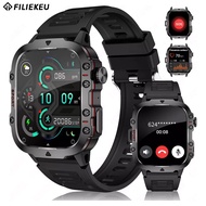 FILIEKEU Rugged Smartwatch Bluetooth Call 3ATM Waterproof Heart Rate Outdoor sports smart watch for 