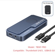 Acasis Kandang SSD TB501Pro | Kelajuan 80Gbps 6000MB/s | Diperakui Intel JHL9480 | Sokongan 8TB M.2