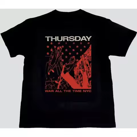 Hot Thursday Band Black T Shirt Cotton RD08