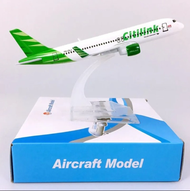 Miniatur Diecase Pesawat citilink A320 panhang 16 cm bahan besi