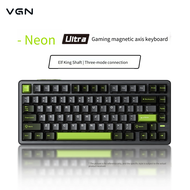 แป้นพิมพ์สวิตช์แม่เหล็ก VXE VGN Neon 75แบบถอดเปลี่ยนได้ RGB 8K