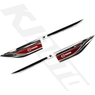 Mazda Car Stainless Steel Car Door Fender 3D Metal Side Logo Sticker(Left And Right) For Mazda 3 2 5