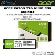 ACER FA200 NVMe SSD Gen4x4 2TB Read:7200 MB/s Write:6200 MB/s