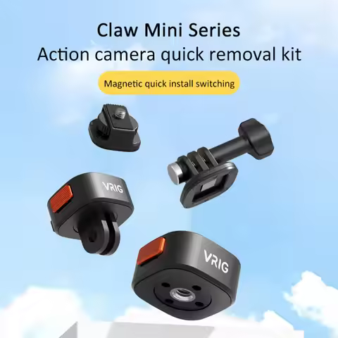 VRIG Claw Mini Magnetic Quick Release Adapter GoPro Base and 1/4'' Tripod Adapter Mount for Gopro OS