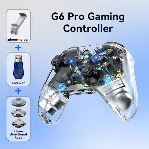 BSP D6Pro Wireless Game Controller for Switch/Switch 2/iOS/Android Bluetooth Double Hall Trigger Gam