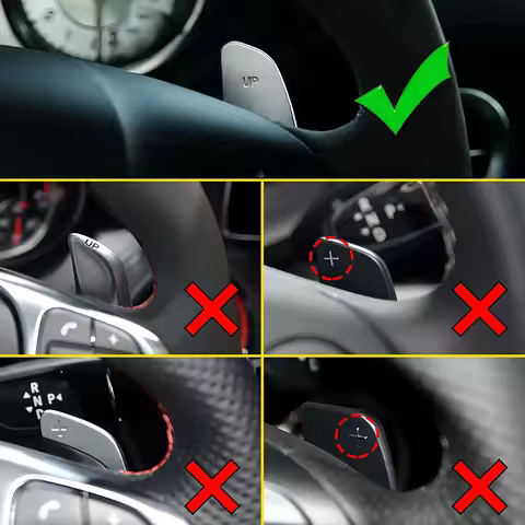 For Mercedes Benz AMG A45 C63 S63 CLA45 GLA45 CLS63 SL63 C65 SLK55 2014 Car Steering wheel Shifter P