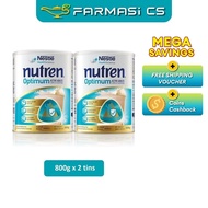 PROMO Nestle Nutren Optimum Complete Nutrition 800g x 2 (TWIN) EXP:02/2027