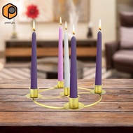 [prettyia] Advent Ring, Candle Holder, Advent Wreath, for Candles, Iron Candlestick for Party