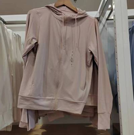 UNIQLO เสื้อคาร์ดิแกนคลุม2023กันแดดสำหรับผู้หญิงเสื้อคาร์ดิแกนมีหมวก Uv ระบายอากาศเสื้อแจ็คเก็ตกันแด