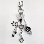 Handmade 8 ball Keychain Bag Charm Aesthetic