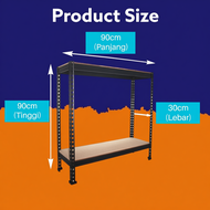 80 KG PER LEVEL RAK PENAPIS AIR - 2 TINGKAT 30CM X 90CM X 90CM