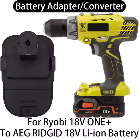 Battery Adapter Converter For Ryobi 18V ONE+ Li-ion Tool To AEG RIDGID 18V Li-ion Battery Adapter Co