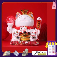 Lucky Cat Maneki Neko White Feng Shui Cashier Display Lucky Cat Display/ H0004