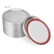 24 PCS  Jar Lids, Regular Mouth Canning Lids Reusable Split-Type Leak Proof Canning Lids with Silico