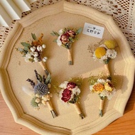 Mori Style Fresh Korean Style Preserved Flower Dried Flower Corsage Bride Groom Wedding Party Dress 