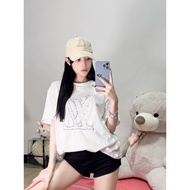 Baju streetwear 1TON 21SS WHITE PLANE oversize t shirt