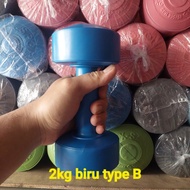 DDumble Dumbbell/ 2kg Plastic Barbell Xsport/PARTAN Gym Fitness Qualitybiru Sports Equipment