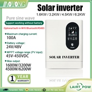 AOYONG hybrid inverter solar inverter 1.6KW/3.2KW/4.5KW/6.2KW pure sine wave inverter with Built-in 