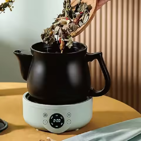 1.8L Automatic Electric Stew Pot Appointment Health Pot Multifunctional Split Ceramic Pot Soup Porri