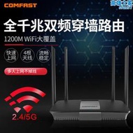 無線路由器高速wifi雙頻5g千兆速率路由器穿牆大功率增強千兆埠