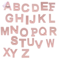 [Freneci] 26 Letter Pink Wooden Marquee Letter Alphabet  Sign Wedding Birthday A