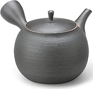 J-kitchens Tokoname Ware Teapot Ceramesh Net Teapot with Tea Strainer, 21.8 fl oz (630 cc), Made in 