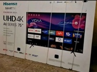 HISENSE SMART 4K UHD TV FRAMELESS 75 inch