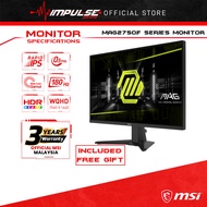MSI MAG275QF 27" Gaming Monitor - 2560x1440 (WQHD), Rapid IPS, 0.5ms GtG,180Hz, HDR Ready, sRGB, Ada