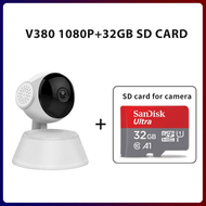 กล้องวงจรปิด V380 Pro K6 CCTV Camera กล้องวงจรปิด 360 wifi IP Camera 5MP คืนวิสัยทัศน์ กล้องวงจรปิด