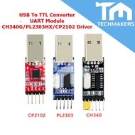 USB To TTL Converter UART Module CH340G/PL2303HX/CP2102 Driver CH340 340 PL2303 2303 CP2102 2102 Tec