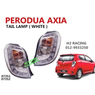 PERODUA AXIA SE 2014-2022 TAIL LAMP ALBINO // FULL WHITE ALBINO LAMPU BELAKANG BRAKE LAMPU BALAKANG