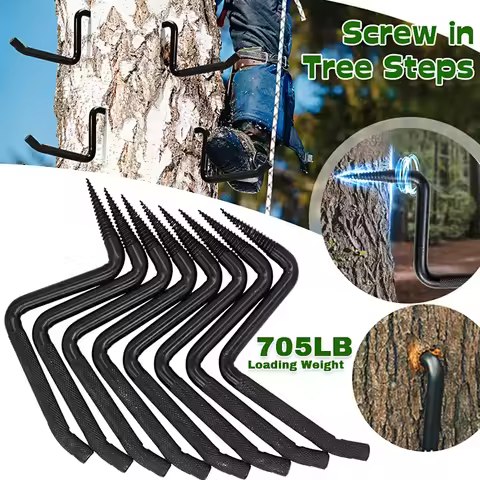 4 Inch Tree Climbing Spikes Bow Hooks Tree Climbing Spikes for Hunting Hold Up To 705 Lbs Fits Climb