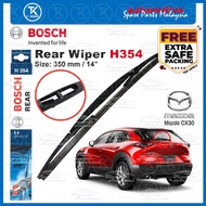 Mazda CX30 Car Windscreen Rear Wiper Belakang Kereta Bosch Rear Wiper H354  (Size 14” Inch)