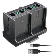 Kastar Quadruple Battery Charger Compatible with Sony NP-FW50, W Series Battery, NEX/EVF Models Batt