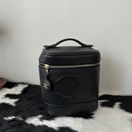 中古包 CHANEL 香奈兒 荔枝牛皮化妝包