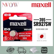 Maxell SR927SW 395 Silver Oxide 1.55V Battery JAPAN (100% Original)