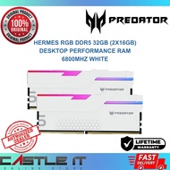 Acer Predator Hermes RGB DDR5 RAM 32GB 64GB 6000MHz 7200MHz Desktop Memory Black White