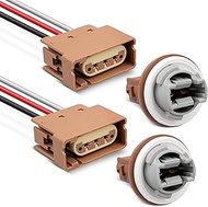 RED WOLF 2U5Z13411SA Trun Signal Light Socket with 3 Wire Pigtail YF1Z13411CA Fit for 2004-2013 Ford