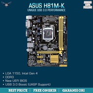 Asus H81m-k Lga 1150 H81 Ddr3 Official Mainboard Motherboard Intel Gen 4