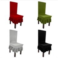 Dining Chair Skirt Cover Universal skirt chair cover 1 pc