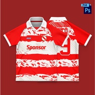 Jersey Retro Collar Raglan Mockup 3D | Mockup Jersey Raglan 3D | Jersey Raglan