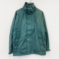 Timberland 全拉鍊夾克，綠色，M 碼，古著。