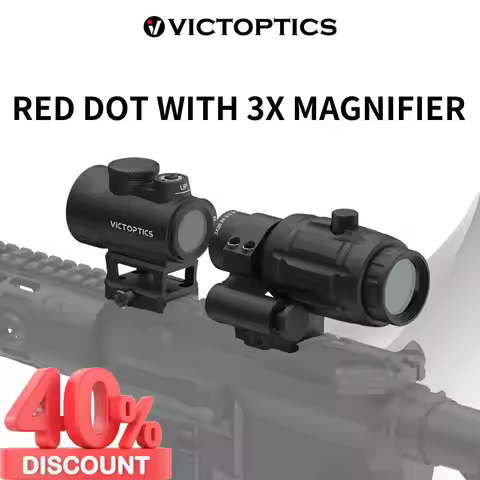 Victoptics SRD 1x20/30 /1x23x33 Red Dot Sight & 3x Magnifier With Flip Side Mount 3MOA Dot Size 20,0