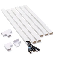 89in Cord Hider Kit, Cord Covers For Wires On Wall, Paintable Cable , Cord Hider For Wall Mount Tv, 