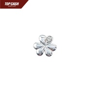 Top Cash Jewellery 9K White Gold Diamond Clover Pendant