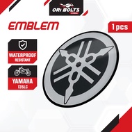 29B-F411B-00 Yamaha 135LC V2 V3 V4 V8 FI Legshield Emblem Logo Kepuk Sticker Rata 45mm