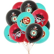 10pcs Pack Pirate Theme Party Balloon 40cm Latex Balloon Decoration Arrangement Balloon Pirate Ballo